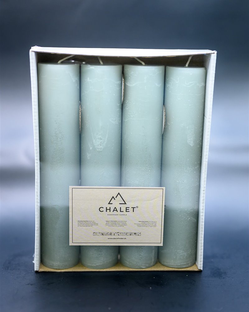 CHALET® Stabkerzen 3.8 x 20 cm in Eukalyptus